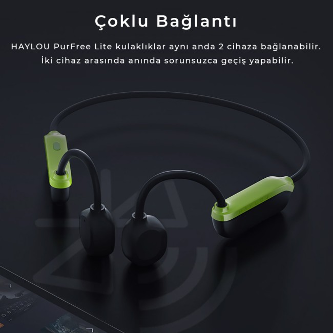 Haylou PurFree Lite BC04 Kemik İletimli Kablosuz Bluetooth Kulaklık Siyah (Haylou Türkiye Garantili) - Thumbnail