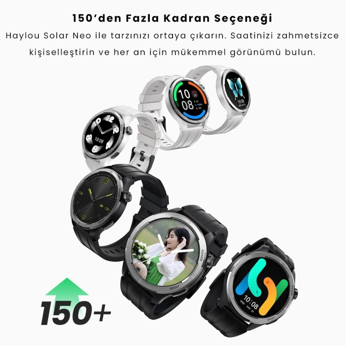 Haylou Solar Neo Akıllı Saat Gümüş Sesli Görüşme (Haylou Türkiye Garantili)